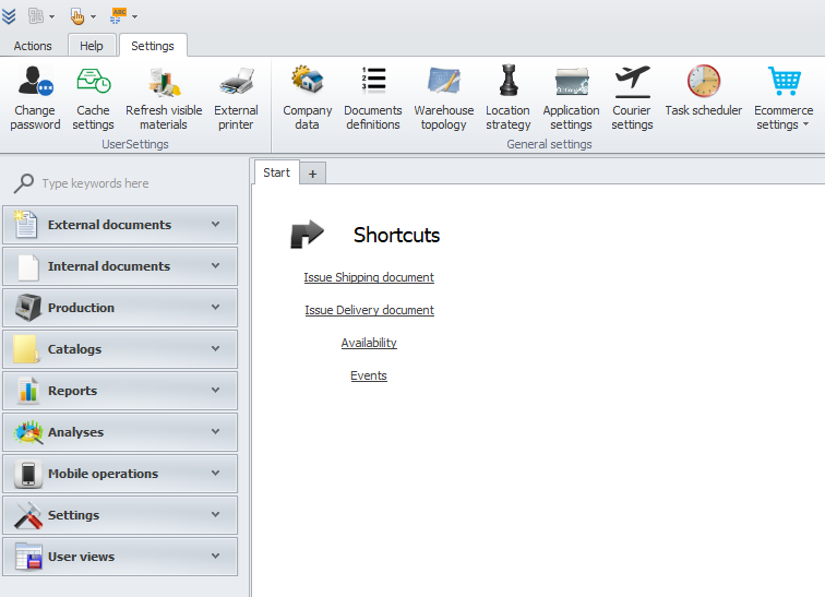 Shoper integration settings