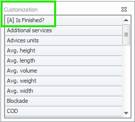 Choose columns in the view