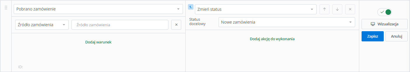 Automatic action creator in Baselinker