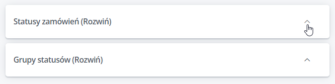 Order status list in Baselinker