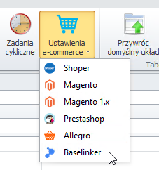 Baselinker integration configuration in WMS
