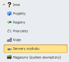 Print server options in WMS