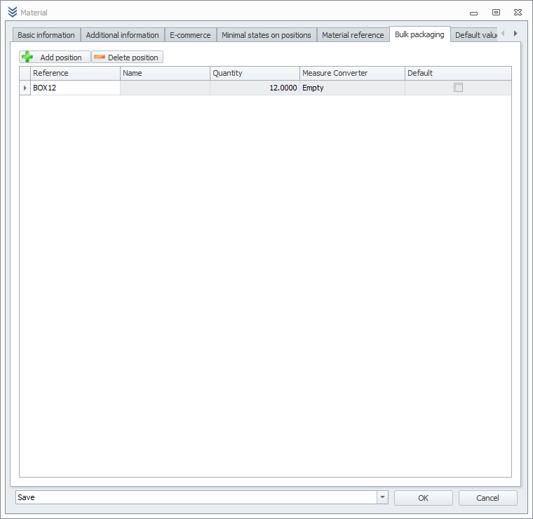 Configuring bulk packaging