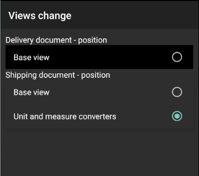Mobile terminal settings