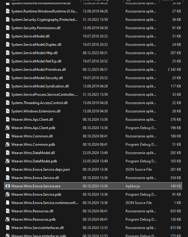 Weaver.Wms.Enova.Service.exe File