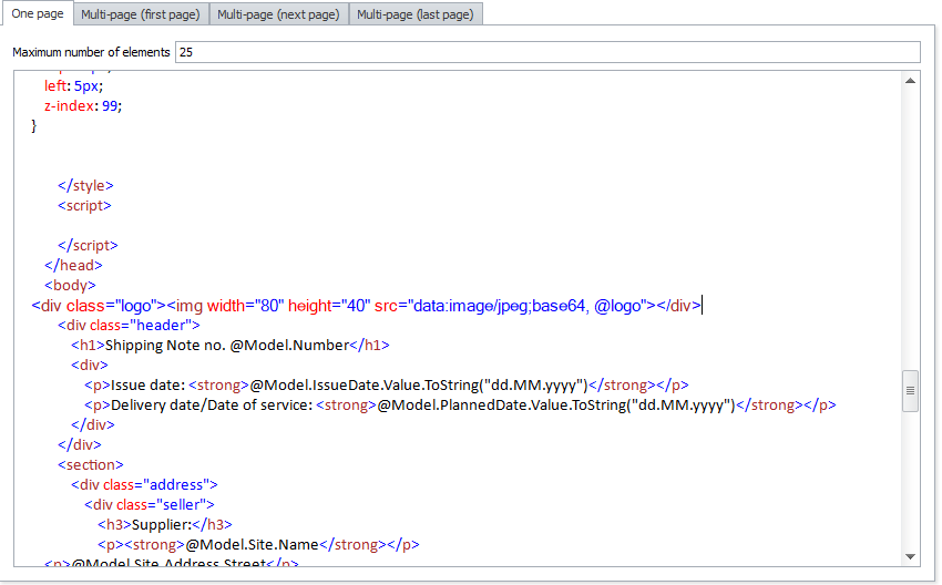 "Adding the Logo in HTML Code"