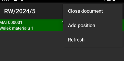Highlighted resource in the mobile system