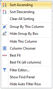 Sorting and grouping data in the WMS Weaver system Sorting and grouping