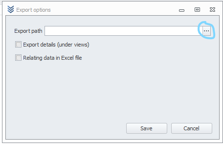 Configuring export options in WMS Weaver Export options