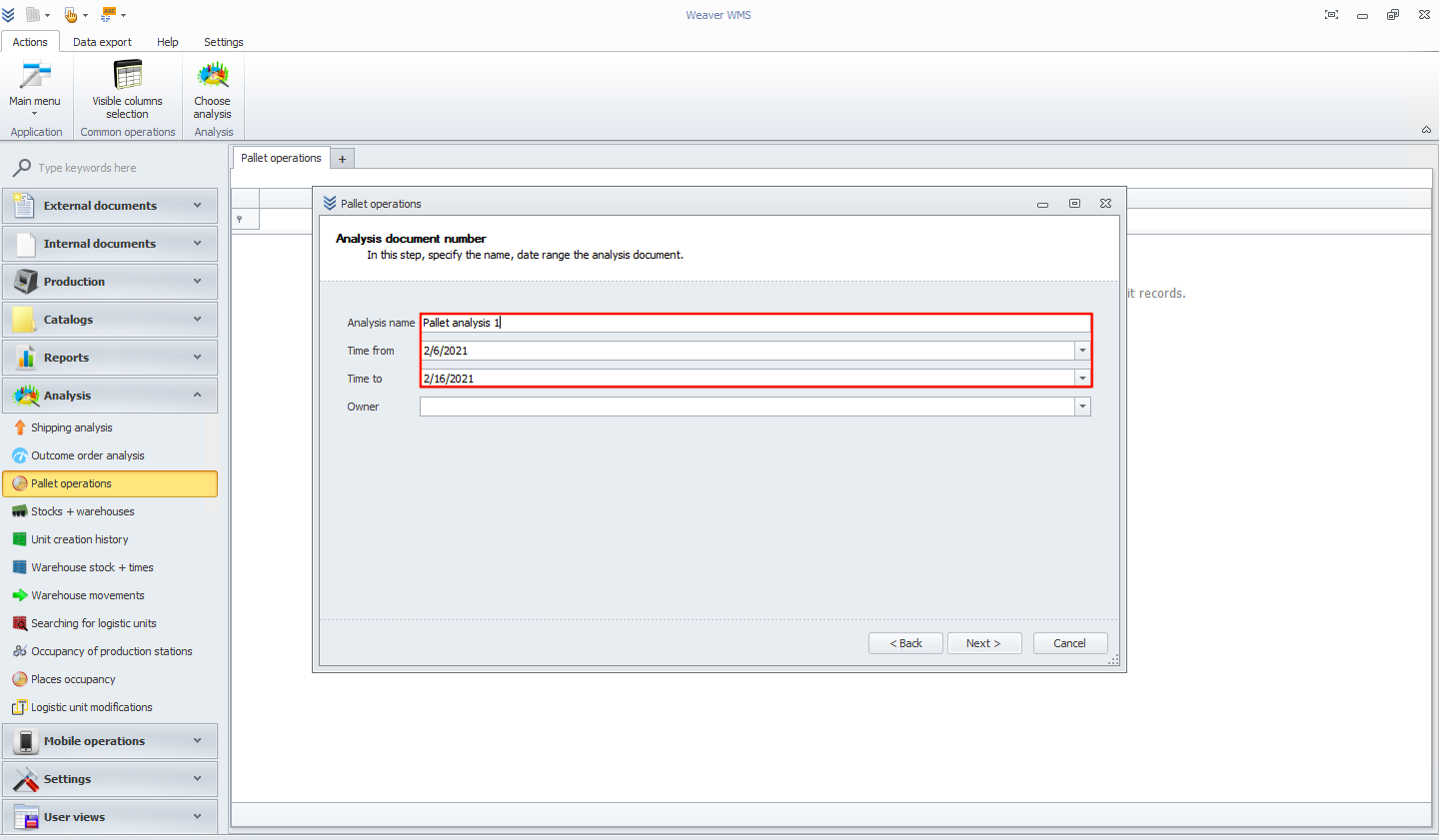 Add Analysis Name and Time