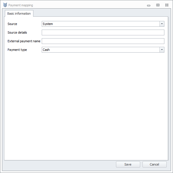 View of adding a payment method