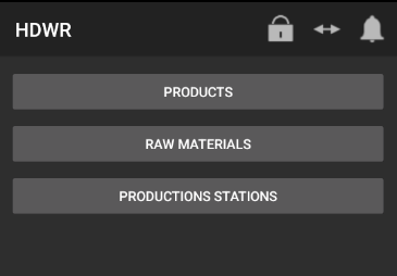Selecting products in the mobile app