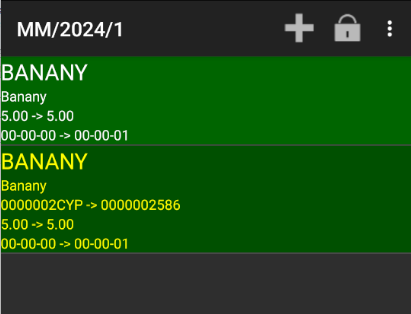 Both Fields Highlighted in Green