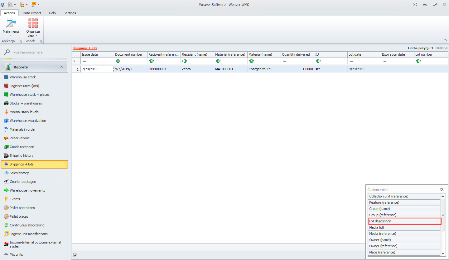 Adding columns to the view