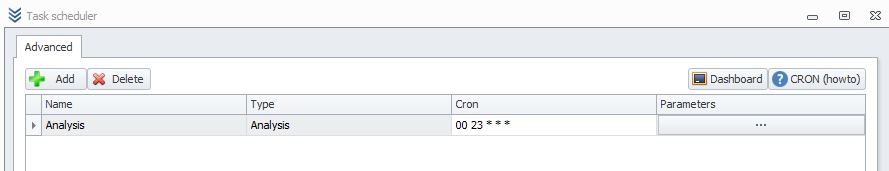 Task configuration example