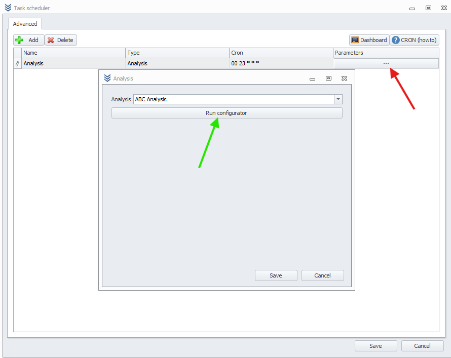 Saving Parameters and Tasks