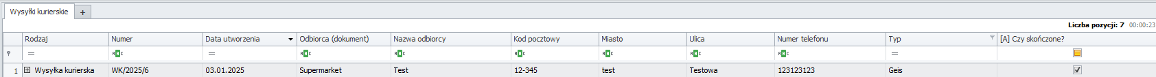 Widok zakładki Atrybuty
