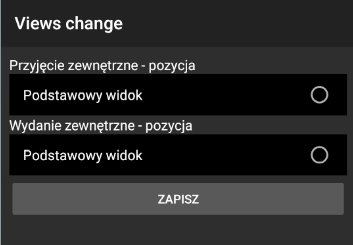 Ekran konfiguracji widoków w WMS Weaver