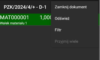 Zamykanie dokumentu korekty w systemie WMS Weaver