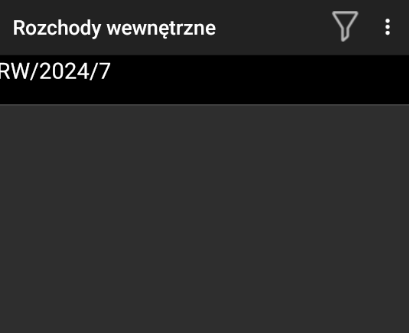Rozchód wewnętrzny do zatwierdzenia
