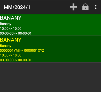 Both Fields Highlighted in Green